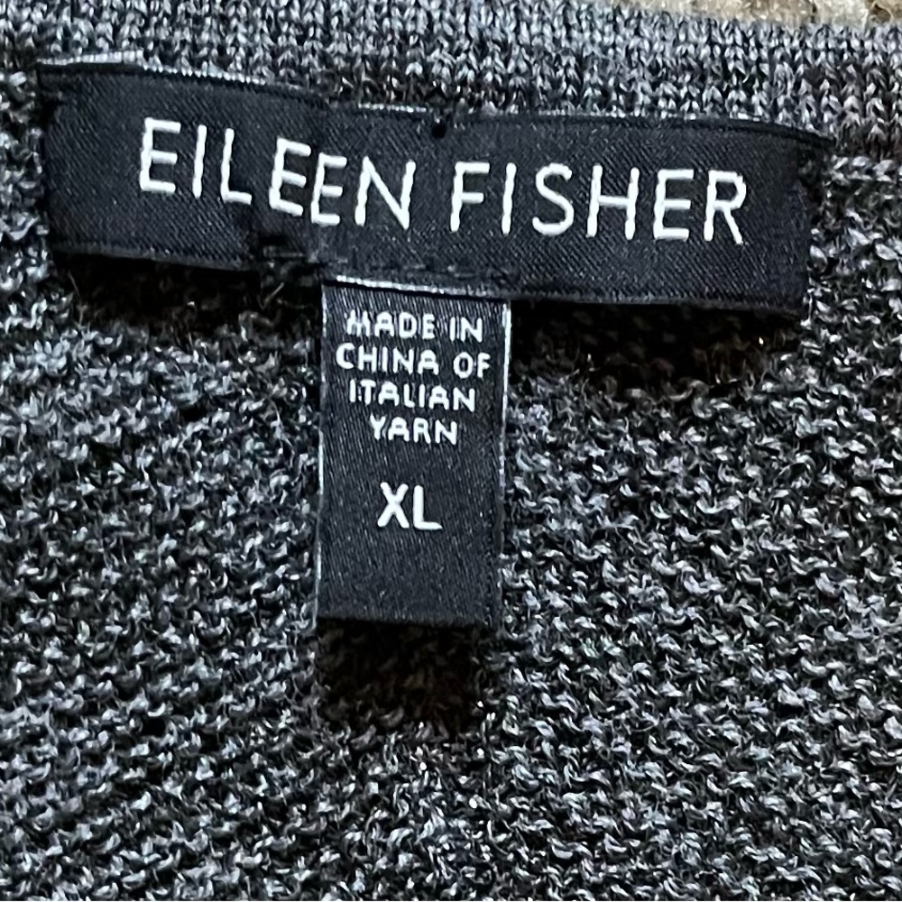 Eileen Fisher Metallic Sleeveless Wool Sweater size XL - Picture 9 of 11